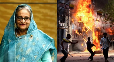 Military seizes control in Bangladesh as PM Hasina flees