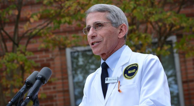 Dr. Anthony Fauci directs the National Institute of Allergy and Infectious Diseases.