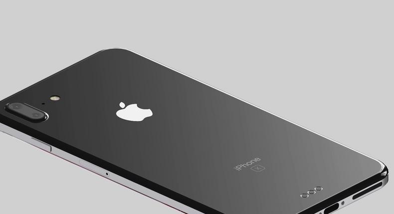 An iPhone 8 concept design.