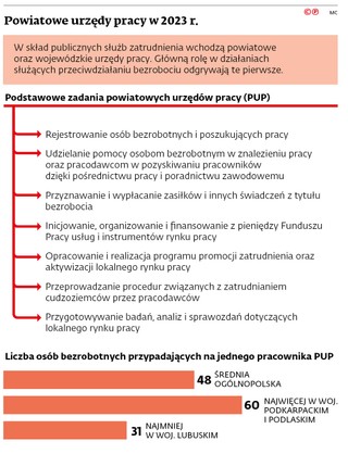 Powiatowe urzędy pracy w 2023 r.