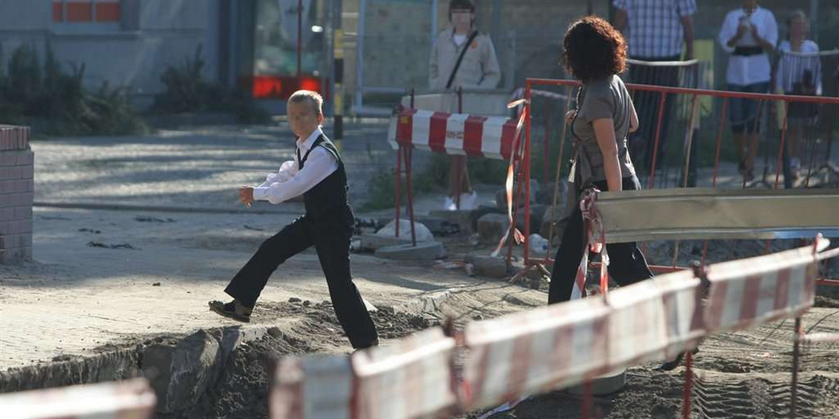 We Wrocławiu do szkoły przez wykopy