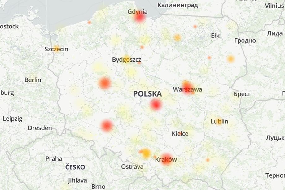 Zgłoszenia dotyczą różnych części kraju