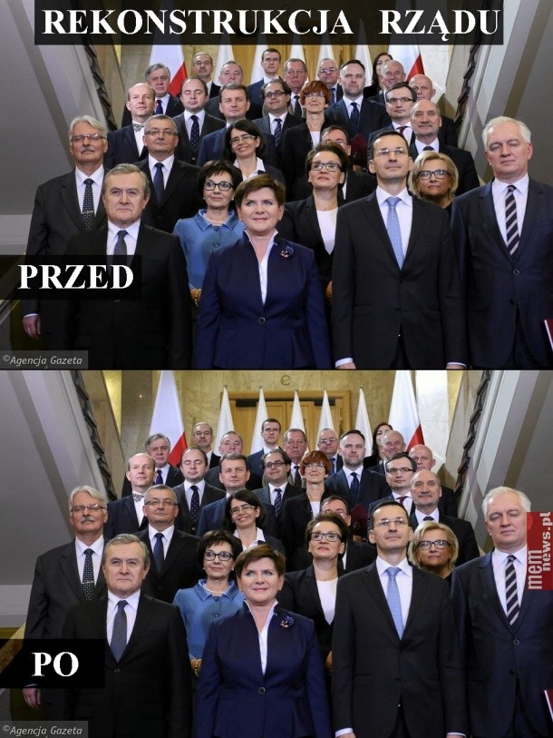 Memy rekonstrukcja rządu