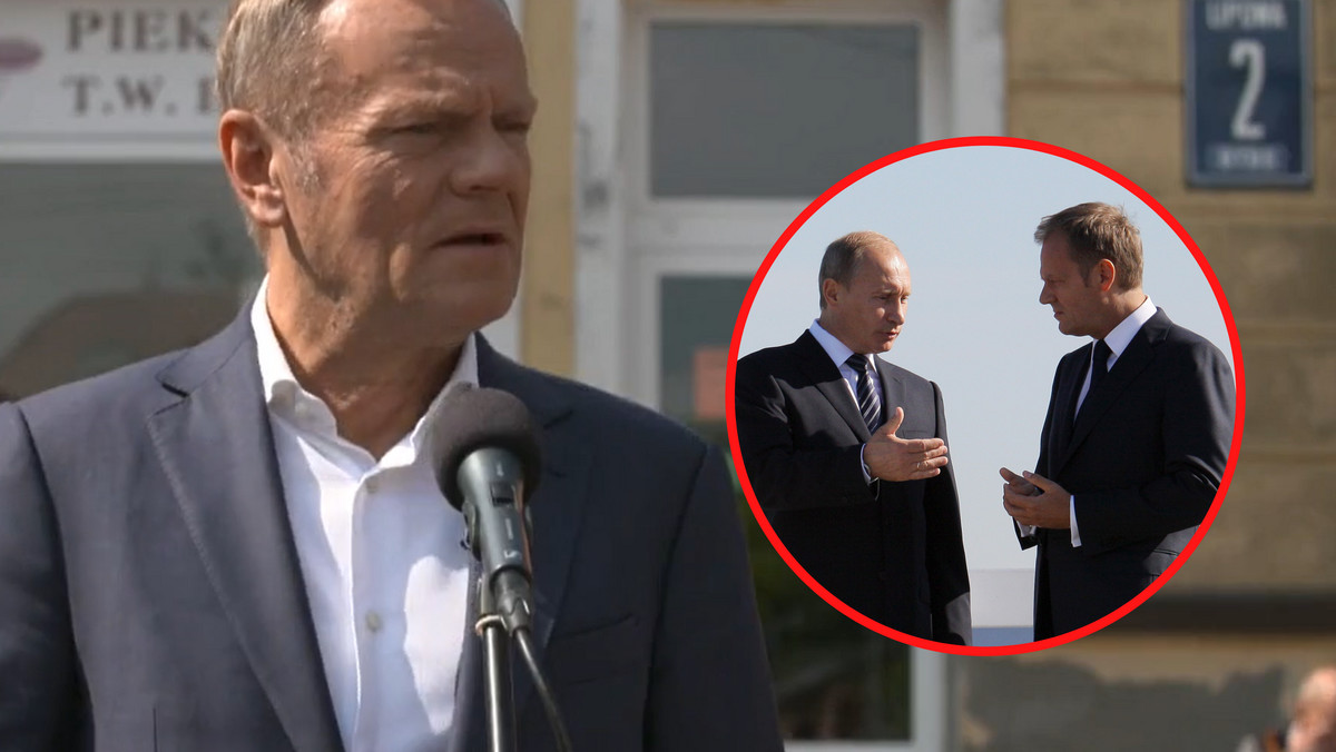 Zakłócone spotkanie Tuska. Tłumaczył się z rozmów z Putinem