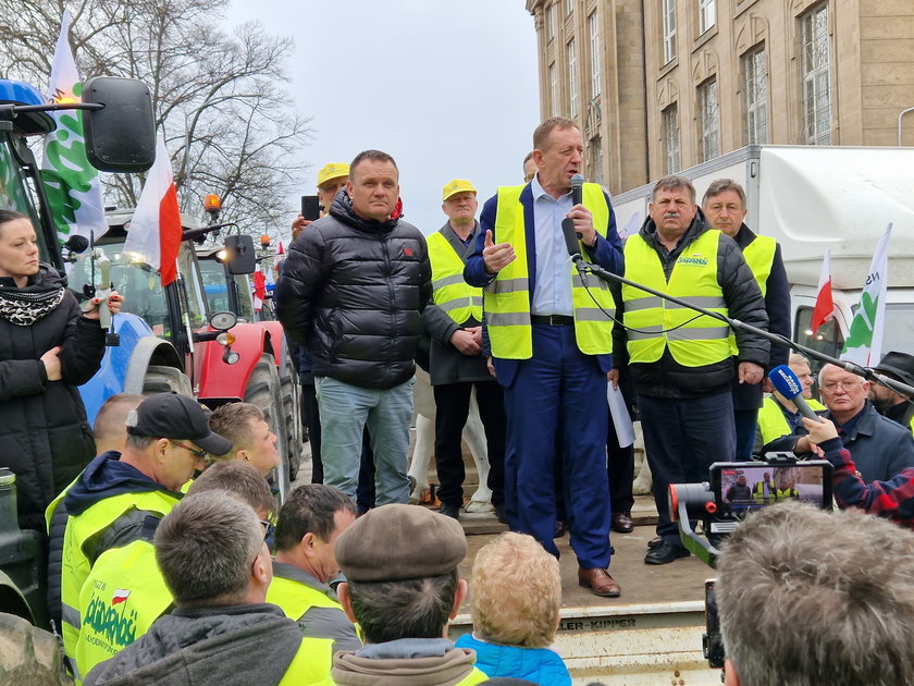 Protest rolników w Szczecinie.