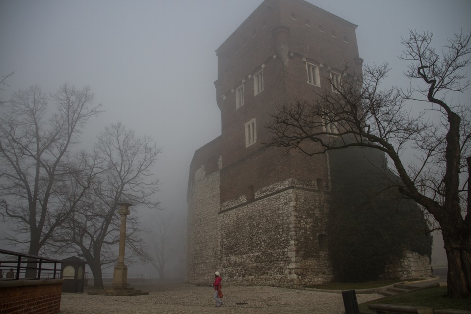 Kraków spowity mgłą