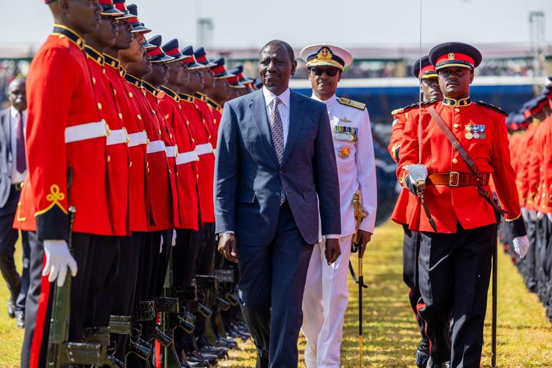 President William Ruto leads 61st Madaraka Day celebrations at the Masinde Muliro Stadium on June 1, 2024