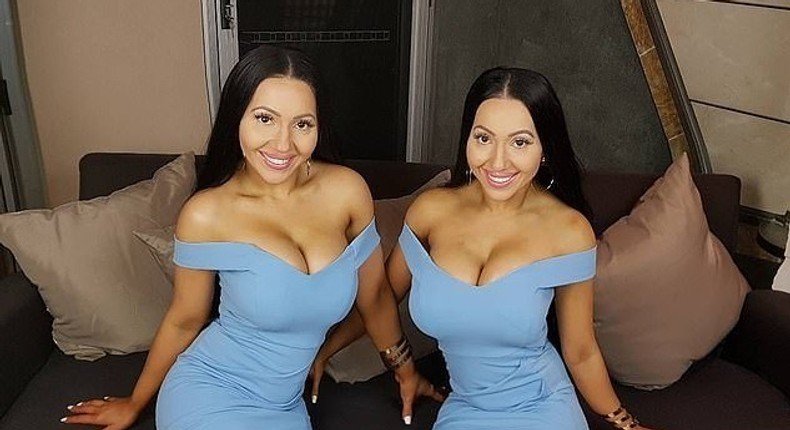 Twins who share one boyfriend undergo reverse surgery to look natural