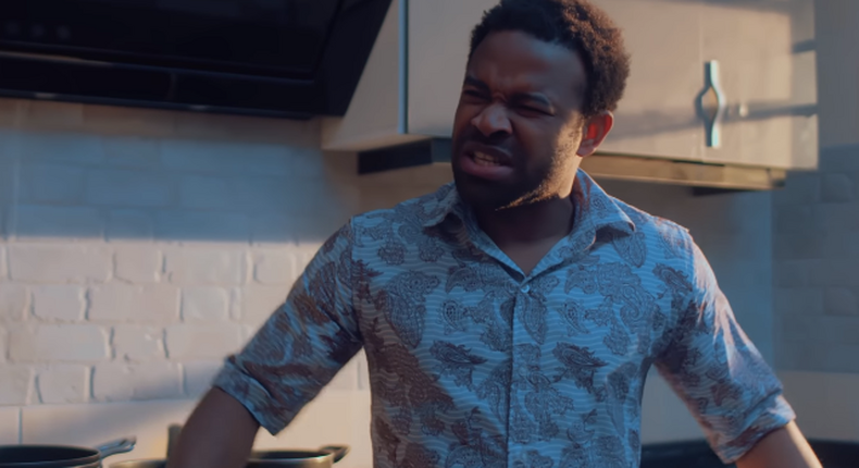 Gabriel Afolayan assumes the role of a notorious criminal in the movie, 'Coming from Insanity.' [YouTube/The Movement Pro. Pictures]