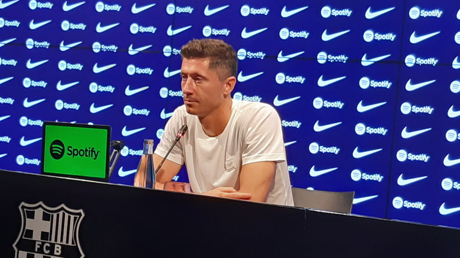 Robert Lewandowski na spotkaniu z polskimi dziennikarzami