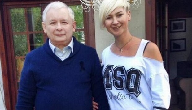 Jarosław Kaczyński i Karina Kosson