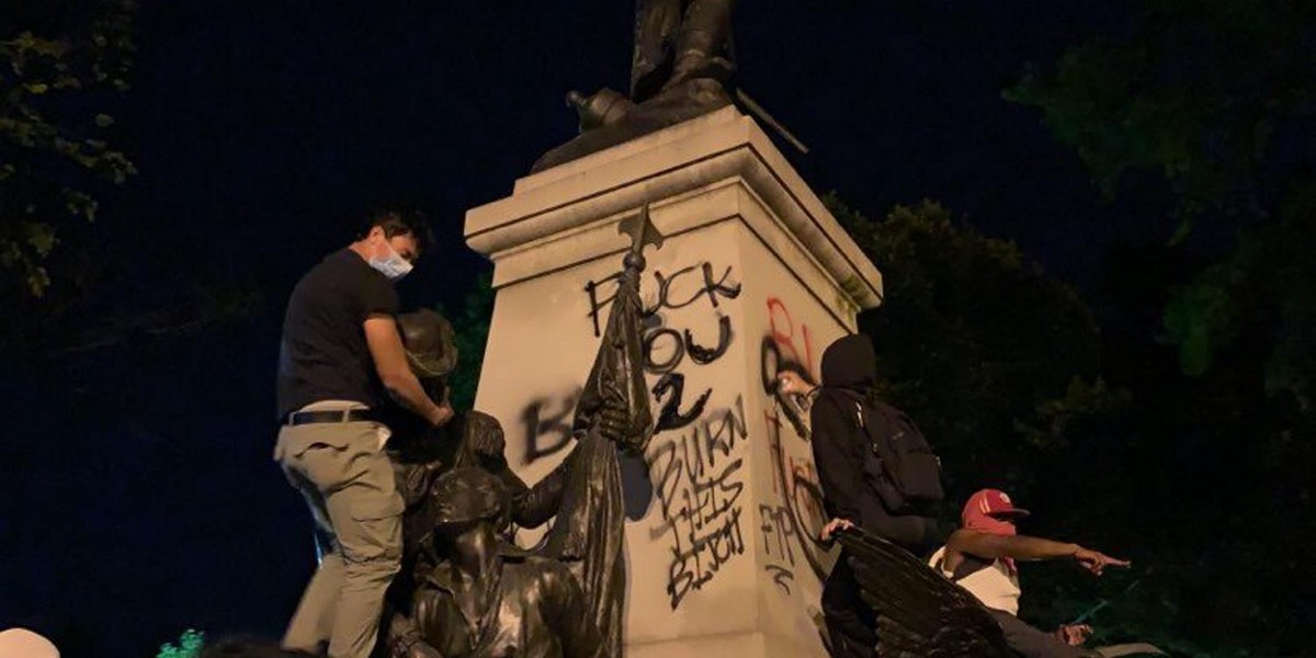 Zdewastowano pomnik Kościuszki przed Białym Domem