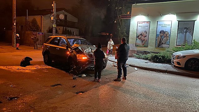 Jedna z ostatnich groźnych kolizji na skrzyżowaniu ulic Frenkla z Bystrzycką. Fot. Olgierd Świdra