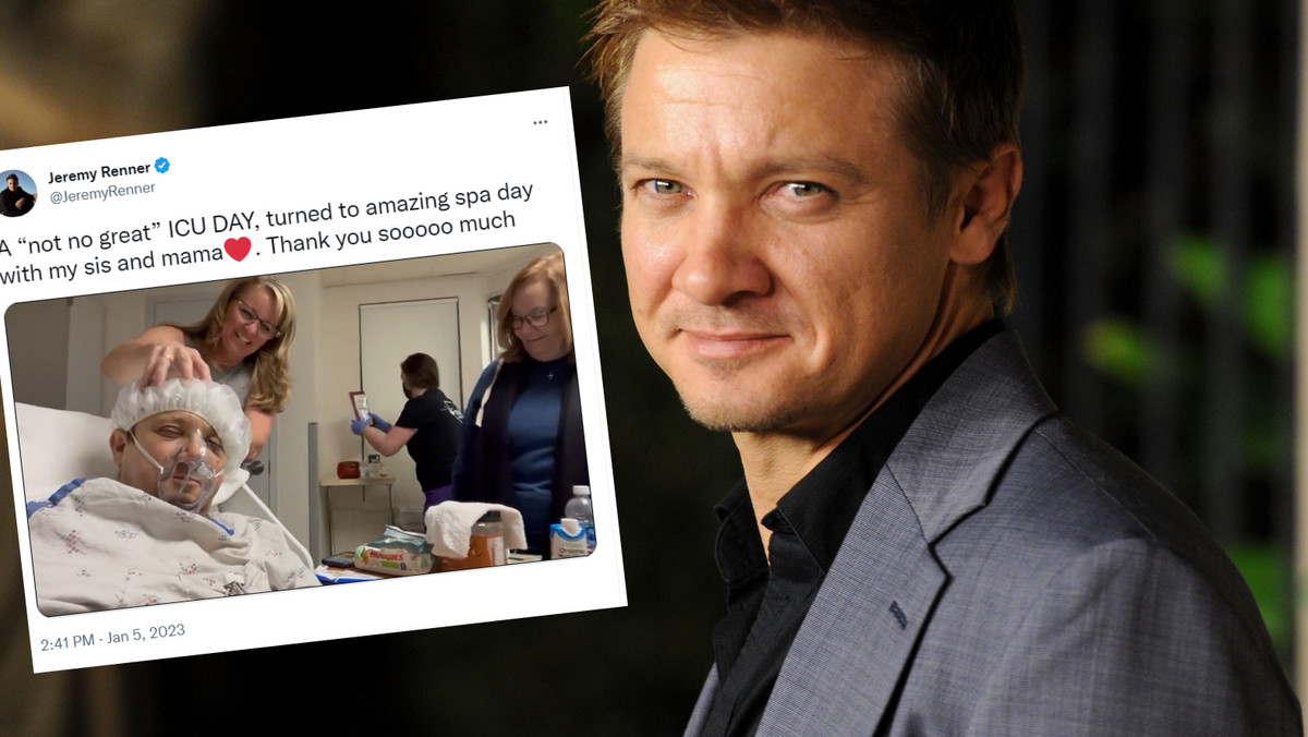 Jeremy Renner pokazał wideo ze szpitala. Dochodzi do siebie