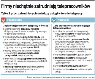 Złe przepisy i brak pieniędzy hamują rozwój telepracy