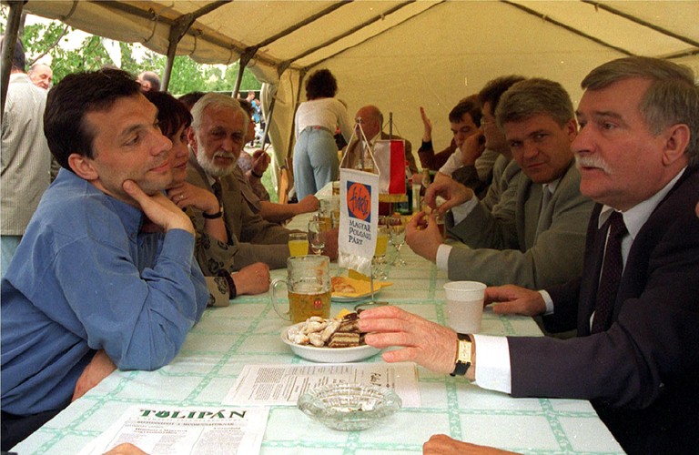 Viktor Orban i Lech Wałęsa