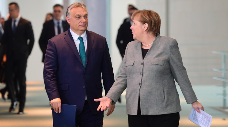 Angela Merkel  és Orbán Viktor videokonferencián tárgyalnak holnap /Fotó: MTI EPA CLEMENS BILAN