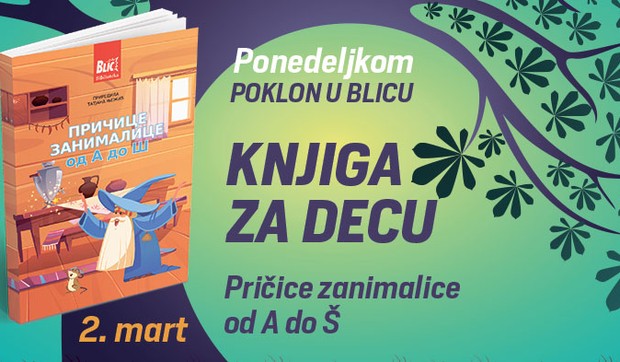 Poklon knjiga u ponedeljak u "Blicu"