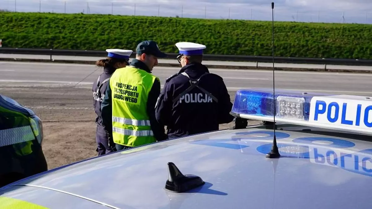 Wspólna kontrola drogowa policjantów i "krokodyli"