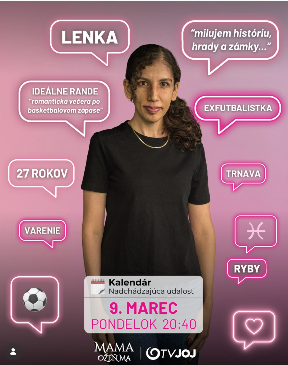 Lenka z Mama, ožeň ma hrala v Sľube aj v Dunaji.