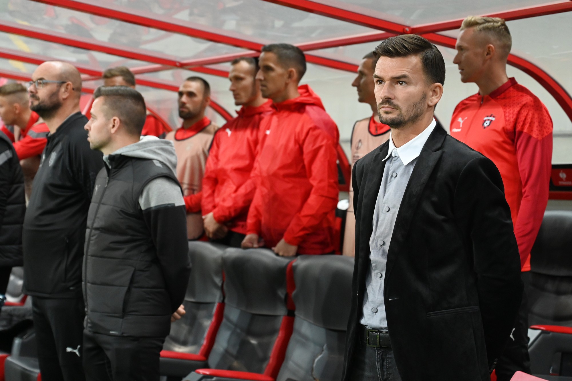 Tréner Spartaka Michal Gašparík.