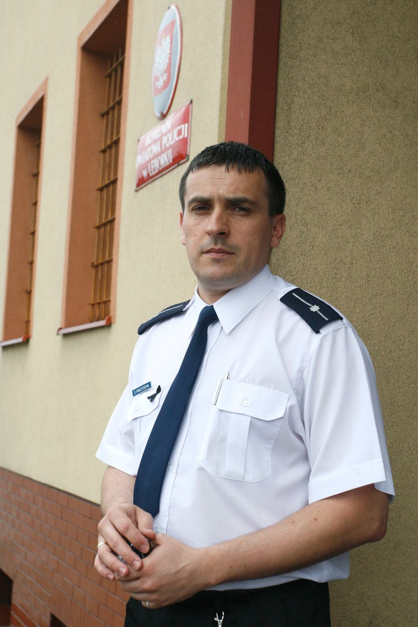 Daniel Pańczyszyn z policji w Lęborku