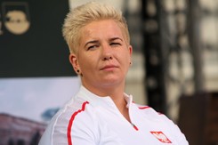 Anita Włodarczyk z opatrunkiem na dłoni. 'Chłopak mnie zdenerwował'