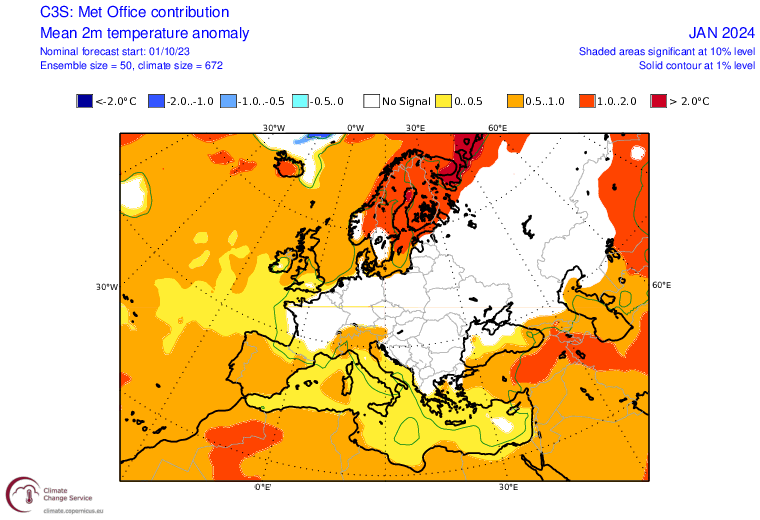 Styczeń także nie przyniesie wysokich temperatur