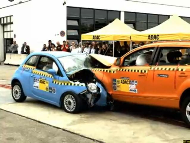 Crash test - mały vs duży