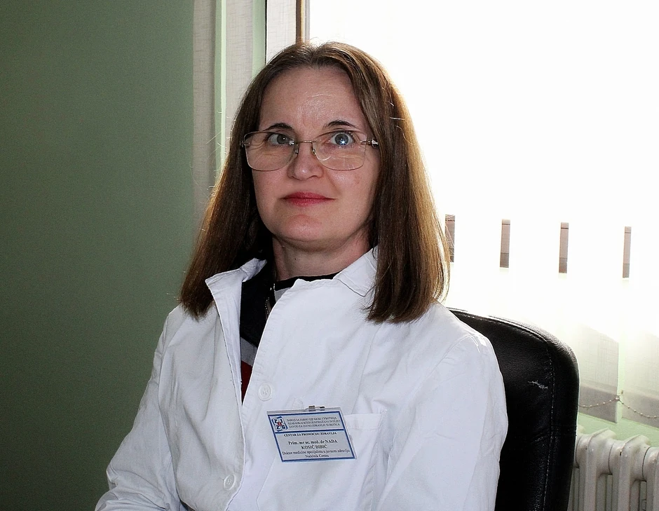 Dr Nada Kosić Bibić, sprecijalista socijalne medicine, načelnica Centra za promociju zdravlja u Subotici pri ZZJZ
