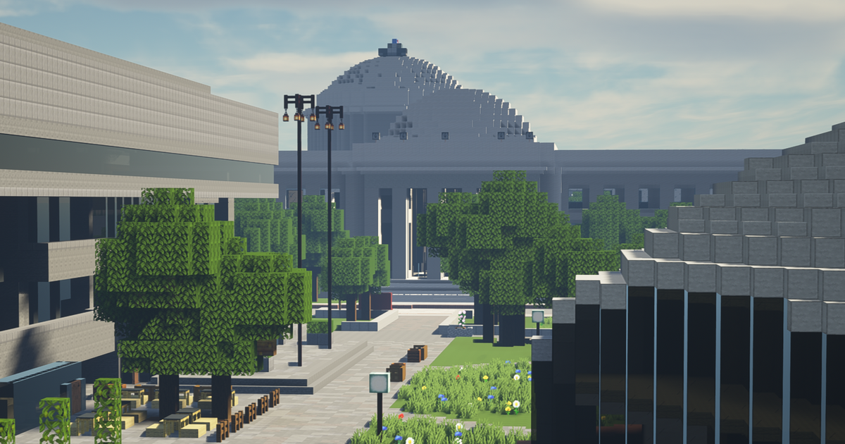 MIT students painstakingly recreated their iconic campus in 'Minecraft' - take a look.