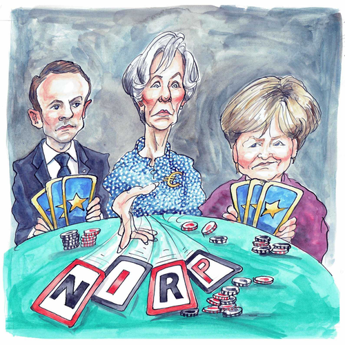 Europejskie banki odwrócą kierunek swojej polityki, gdy w 2020 r. indeks EuroStoxx wzrośnie o 30%. Pomimo niedawnego wprowadzenia systemu podziału na poziomy (tiering), który przyczynił się do minimalizacji negatywnych konsekwencji ujemnych stóp procentowych, banki nadal będą zmagać się z poważnym kryzysem. Będą musiały się zmierzyć z trudnym otoczeniem gospodarczym i finansowym, charakteryzującym się strukturalnie wyjątkowo niskimi stopami procentowymi, zaostrzeniem regulacji w ramach pakietu Bazylea IV - co jeszcze bardziej obniży stopę zwrotu z kapitału własnego banków - oraz konkurencją ze strony przedsiębiorstw z sektora fintech. Sprawy przyjmą bezprecedensowy obrót i na początku stycznia 2020 r. nowa prezes EBC Christine Lagarde - wcześniej opowiadająca się za ujemnymi stopami procentowymi – dokona wolty i oświadczy, że polityka pieniężna przekroczyła przewidziane granice. Prezes podkreśli, że utrzymywanie ujemnych stóp depozytowych przez dłuższy okres może poważnie zaszkodzić kondycji europejskiego sektora bankowego. Aby zmusić rządy państw strefy euro, w szczególności Niemiec, do podjęcia działań i wykorzystania polityki fiskalnej do pobudzenia gospodarki, 23 stycznia 2020 r. EBC odwróci swoją politykę pieniężną i podwyższy stopy procentowe. Po pierwszej podwyżce w krótkim czasie nastąpi kolejna, która szybko doprowadzi stopę referencyjną do zera, a do końca roku nawet nieco powyżej.