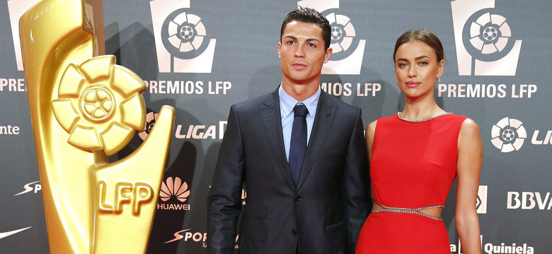 Cristiano Ronaldo odebrał LFP Awards, towarzyszyła mu zjawiskowa Irina Szejk