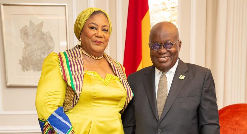 Rebecca Akufo -Addo and Nana Akuffo - Addo