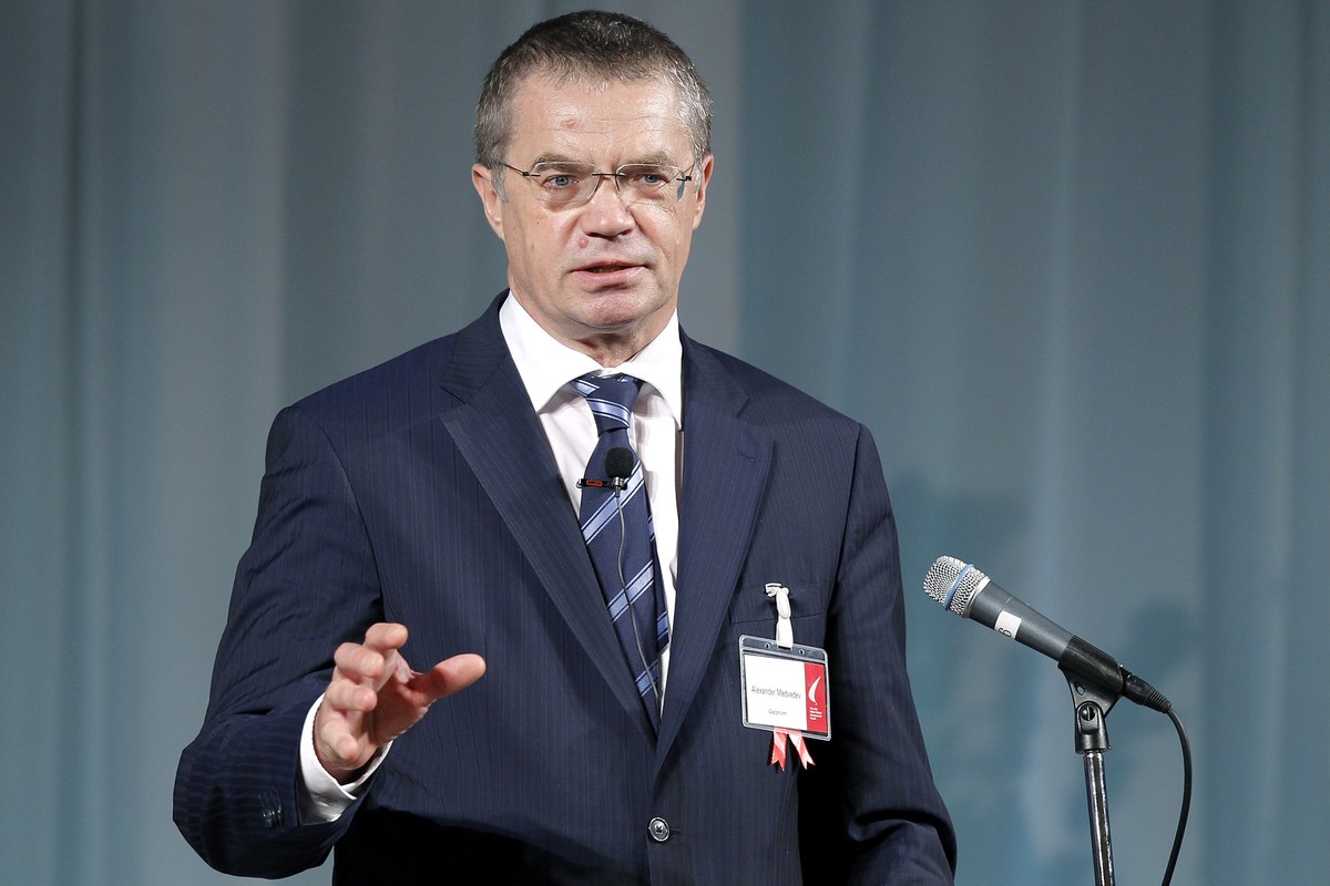 Aleksander Miedwiediew wiceprezes zarządu OAO Gazprom oraz dyrektor generalny OOO Gazprom Export