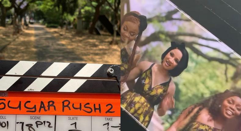 Sugar Rush 2  filming in Johannesburg [Instagram/jadeosiberu]