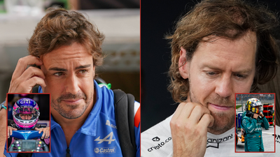 Fernando Alonso(Left) will replace Sebastian Vettel at Aston Martin in the F1 2023 season