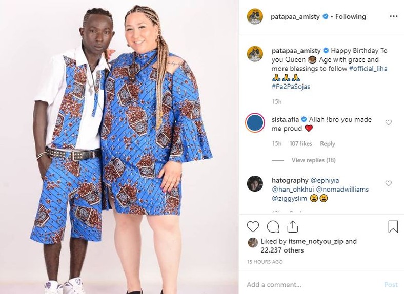 Patapaa and Liha Miller 