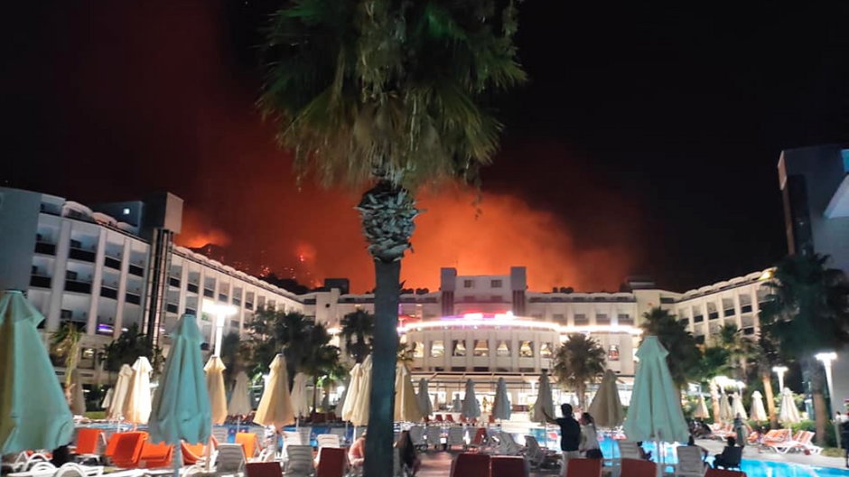 Turcja. Pożary w kurortach. Polscy turyści muszą uciekać