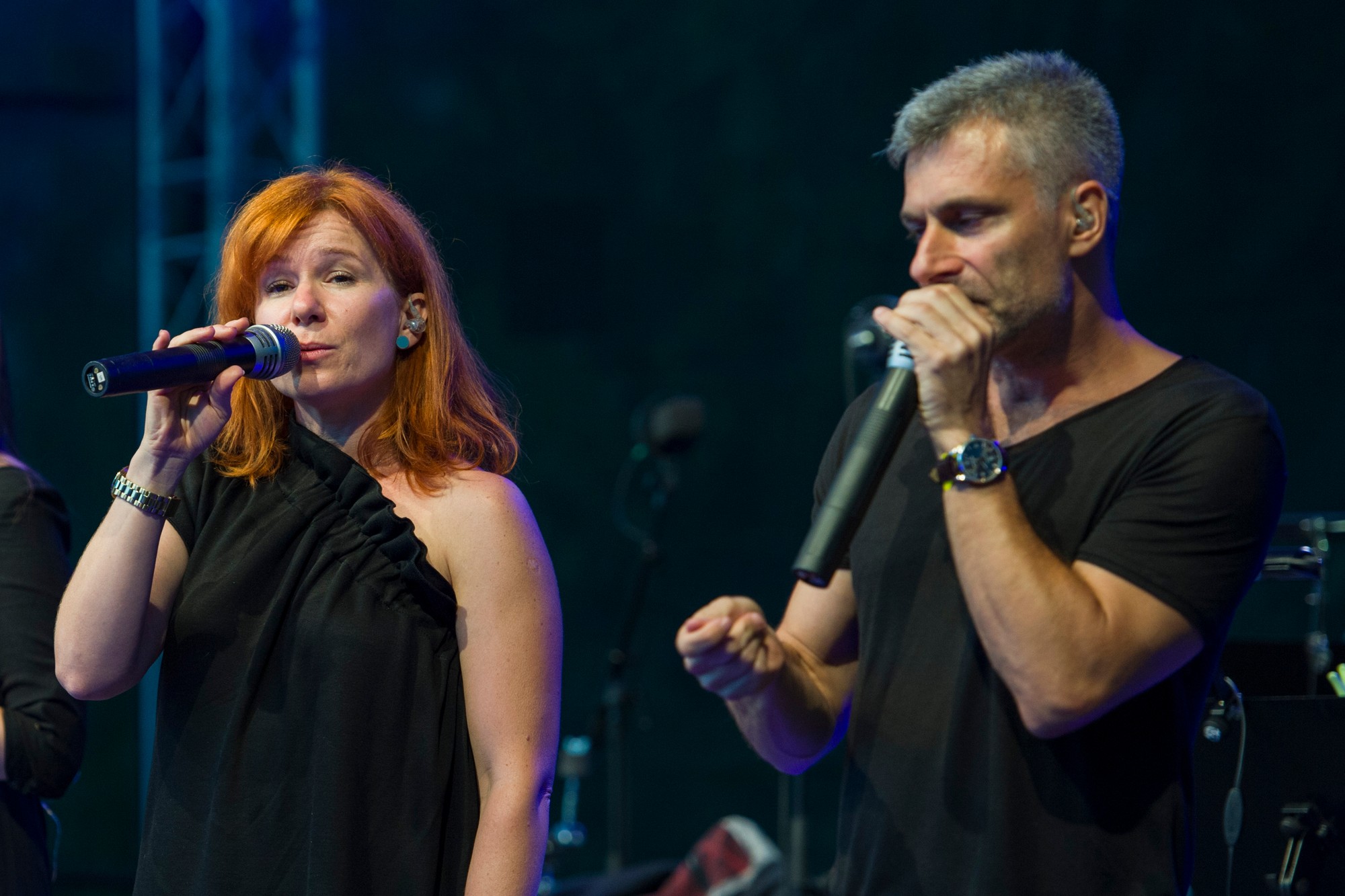 Zľava Helena Krajčiová a Branislav Kostka z kapely Fragile.