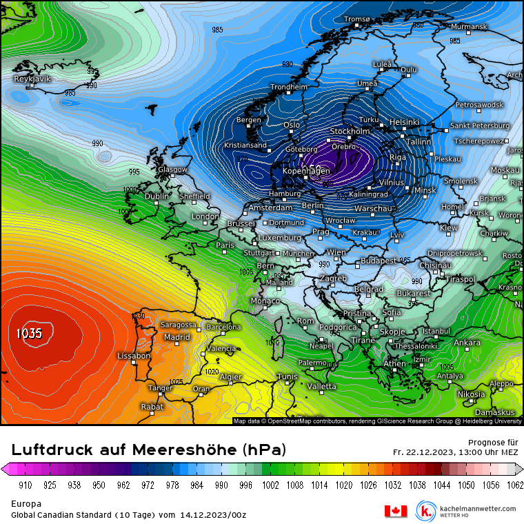 Za tydzień nad Europą znajdą się głębokie i wietrzne niże
