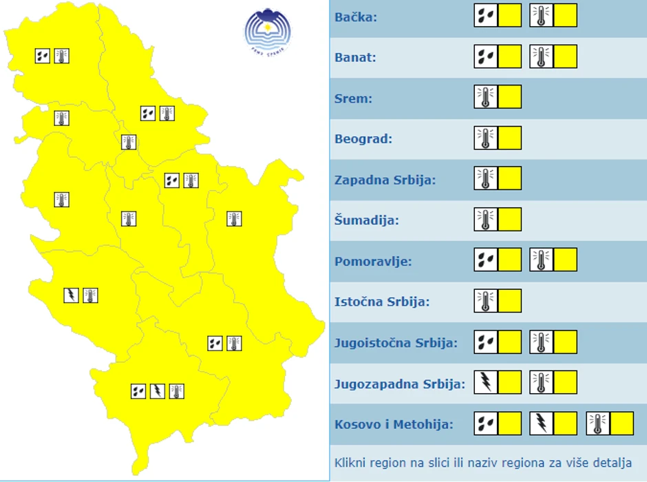 Metoalarm za 25 oktobar