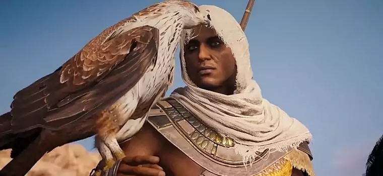 Assassin's Creed: Origins - bliskie spojrzenie na Bayeka i orlicę Senu