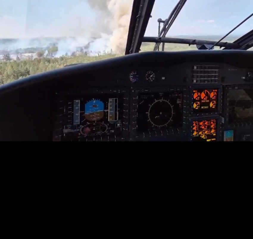 Piloti Helikopterske jedinice u akciji gašenja požara u Deliblatskoj peščari su 15 dana u kontinuitetu