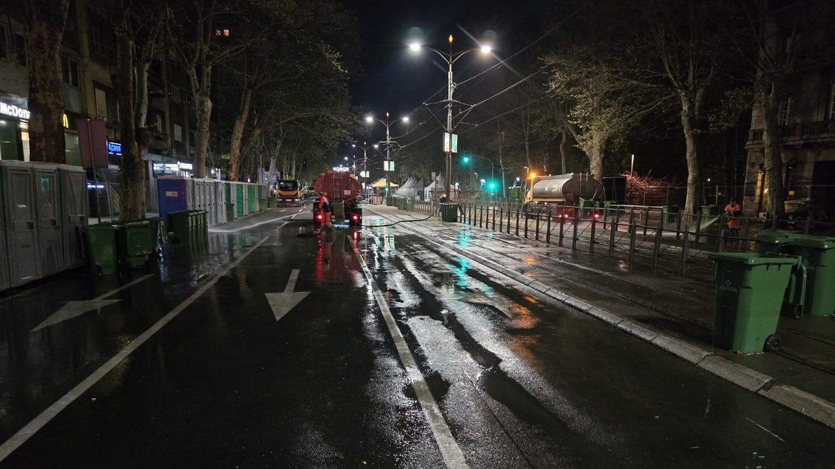 Ulice prestonice očišćene u posle svenarodnog sabora 