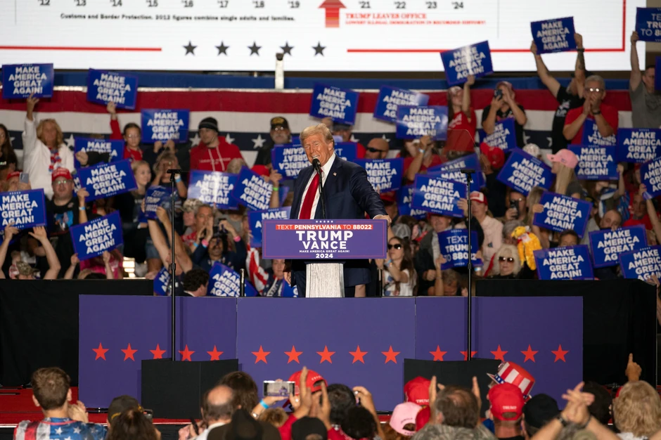 Donald Tramp na skupu u Iriju u Pensilvaniji 29. septembra