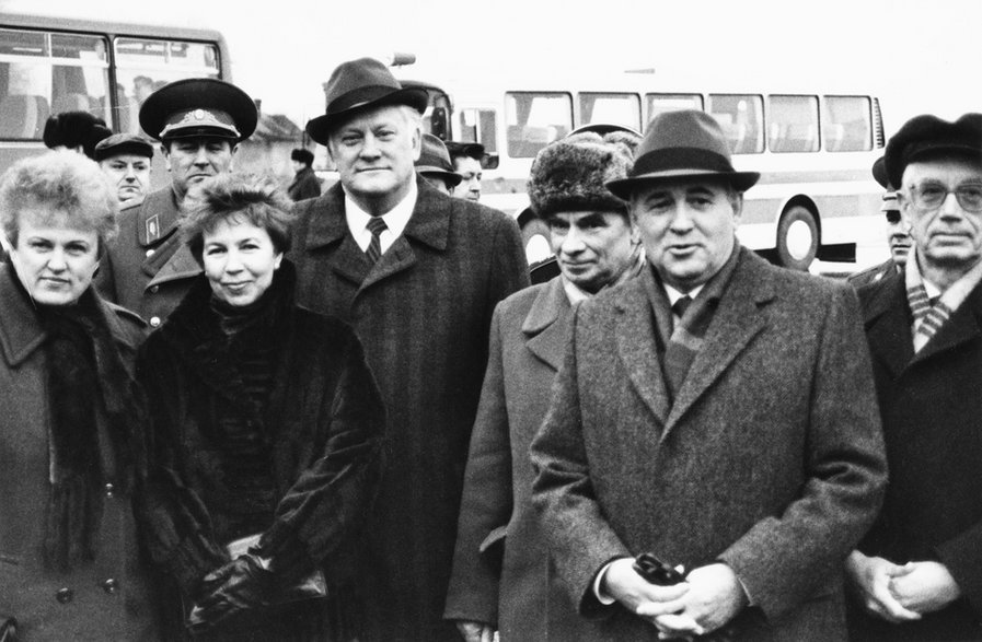 Michaił Gorbaczow podczas wizyty na Litwie w 1990 roku mająca na celu złagodzenie żądań Litwy dotyczących niepodległości.