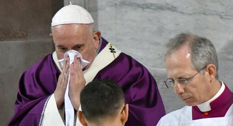 Pope Francis has cancelled all his Friday appointments as he is suffering from a mild ailment, the Vatican said