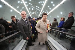 Hanna Gronkiewicz- Waltz otworzyła II linię metra [ZDJĘCIA]