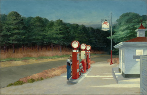 Edward Hopper, "Gas" (1940"